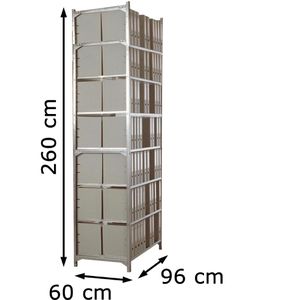 Produktbild für Aktenregal Manuflex Registra Budget, RA 2575, aus Metall