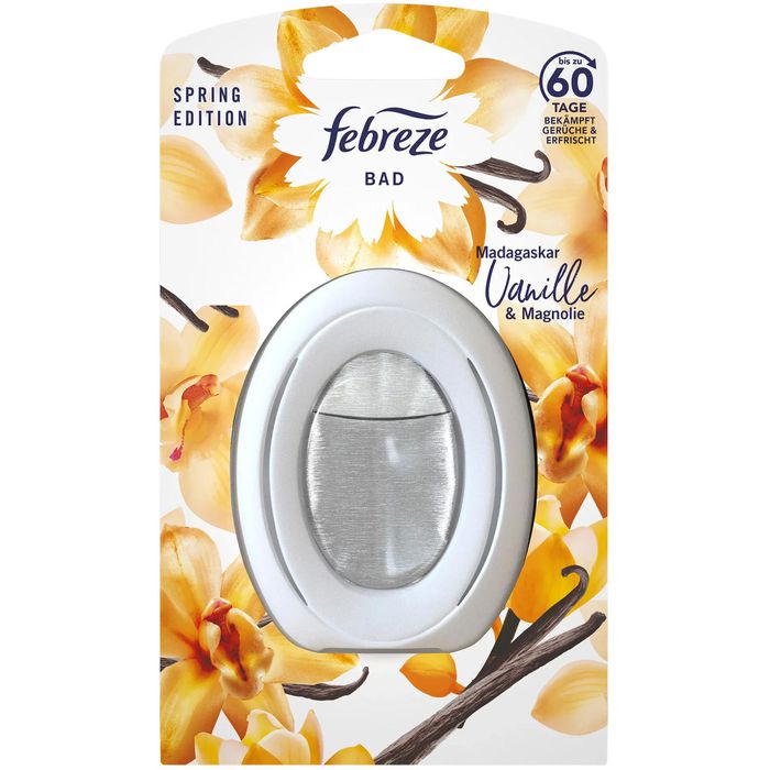 Febreze Raumduft Bad Lufterfrischer, Duftspender, 8 ml, Vanille & Magnolie – Böttcher AG