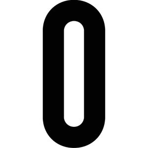 Hausnummer RZB 99223.013.0, schwarz aus Kunststoff