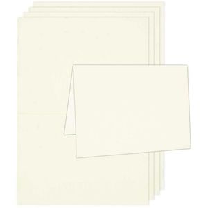 Faltkarten Rico-Design Luxery, 220g/m², elfenbein