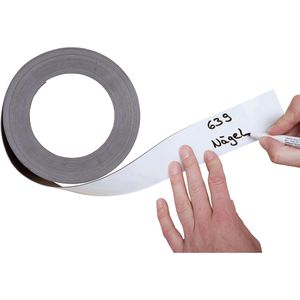 Produktbild für Magnetband Franken LS40, Lagerschild, weiß