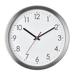 Wanduhr TFA 60.3075.60, Edelstahl, analog, Quarzuhr