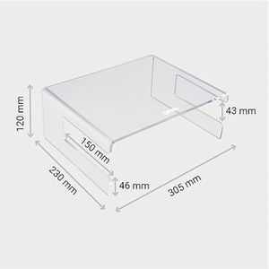 Produktbild für Monitorständer DESQ 1537, Dutch Design, Acryl