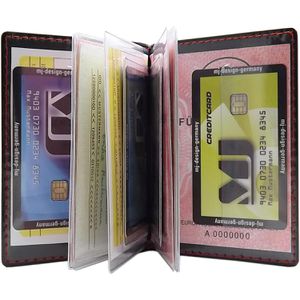 Produktbild für Ausweisetui MJ-Design-Germany 2044, schwarz / rot, Kunstleder