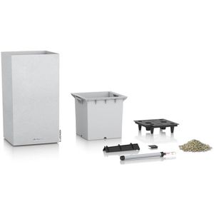 Produktbild für Übertopf Lechuza CANTO Stone 30 high, quarzweiß, 30x56x30 cm