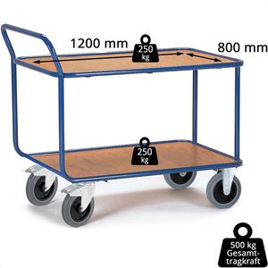Produktbild für Tischwagen Rollcart 08-7218, aus Metall &amp; Holz