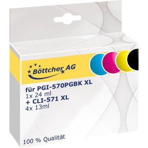 Produktbild für Tinte Böttcher-AG für Canon PGI-570PGBK XL + CLI-571 XL
