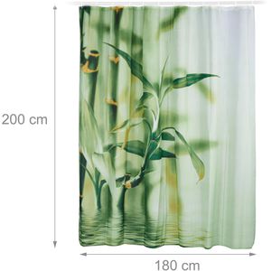 Produktbild für Duschvorhang Relaxdays Bambus, 180 x 200 cm
