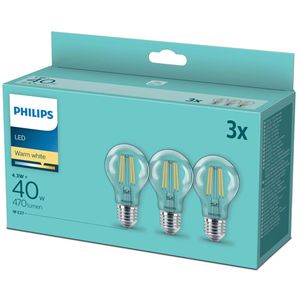Produktbild für LED-Lampe Philips Filament, E27