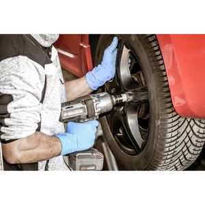 Produktbild für Einmalhandschuhe NITRAS Tough Grip N, blau, 50 Stück