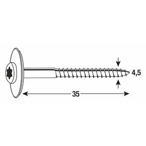 Produktbild für Spenglerschrauben Connex KK3180060, Edelstahl A2