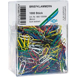 Büroklammern Wedo 900100099, 26mm