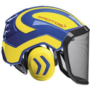 Forsthelm Protos Integral Forest G16, blau-gelb
