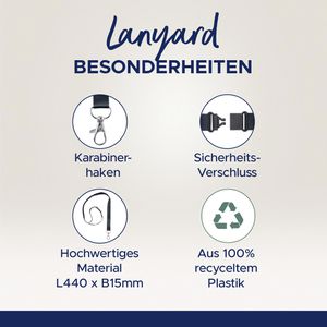 Produktbild für Schlüsselband Zweckform 4842N, schwarz