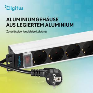 Produktbild für Steckdosenleiste Digitus DN-95418-S, PDU, mit 2m Kabel