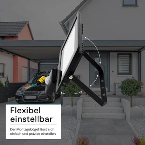 Produktbild für LED-Außenstrahler Luxula LX400122, IP65 wasserdicht
