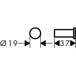 Produktbild für Handtuchhalter hansgrohe Logis Universal, silber