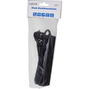 Produktbild für Steckdosenleiste LogiLink LPS229B, mit 1,5m Kabel