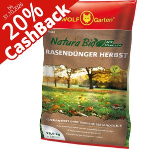 Produktbild für Dünger Wolf-Garten NR-H 18,9 Natura Bio Rasendünger Herbst
