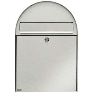 Produktbild für Briefkasten Burg-Wächter Nordic 3780 Ni, silber, aus Edelstahl