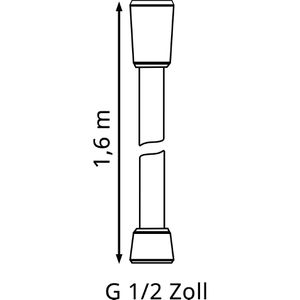Produktbild für Duschschlauch hansgrohe Isiflex 28276000, verchromt