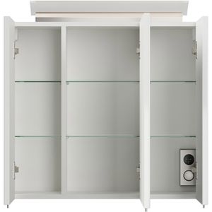 Produktbild für Badmöbel-Set Posseik Limes 70, weiß hochglanz, 3-teilig