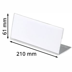 Produktbild für Tischnamensschilder Durable 803119, glasklar, A5