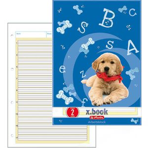 Arbeitsblock Herlitz 215020 x-book, A4, liniert