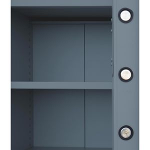 Produktbild für Aktenschrank Lüllmann 690258, aus Metall, feuerfest