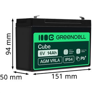 Produktbild für AGM-Batterie Green-Cell VRLA