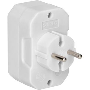 Produktbild für Steckdosenadapter Orno AE-13279, weiß