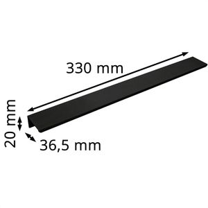 Produktbild für Möbelgriffe SO-TECH SEARL R3, schwarz, aus Aluminium