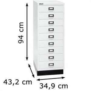 Produktbild für Schubladenschrank Bisley MultiDrawer, aus Metall