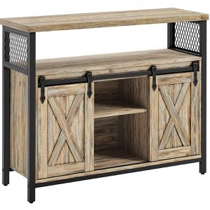 Sideboard Vasagle LSC092B60, aus Holz, türkisbraun