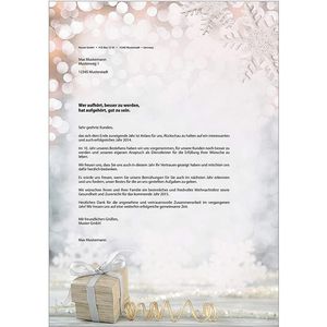 Produktbild für Weihnachtsbriefpapier Sigel DP135, Christmas Surprise