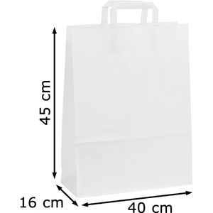 Produktbild für Papiertüten Topcraft weiß