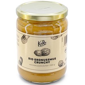 KoRo Nussmus Erdnussmus Crunchy, BIO, 100% Erdnuss, 500g