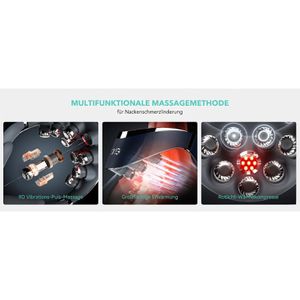 Produktbild für Nackenmassagegerät SKG G7 Pro-Fold, blau, mit Akku