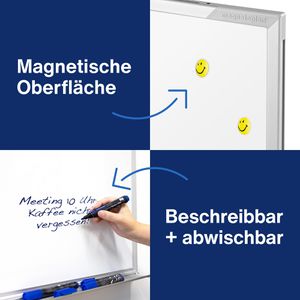 Produktbild für Whiteboard Magnetoplan 12405CC, 120 x 150 cm