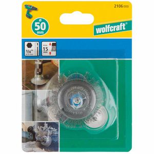 Produktbild für Drahtbürste Wolfcraft 2106000, Topfbürste Ø 50mm