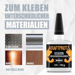 Produktbild für Sekundenkleber Kraftprotz Metall, KPGM50