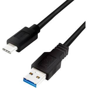 Ladekabel LogiLink CU0166, schwarz, 0,15m