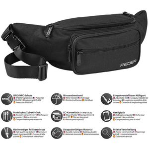Produktbild für Bauchtasche Pedea Trend Gr. L, 60065101, Polyester, schwarz