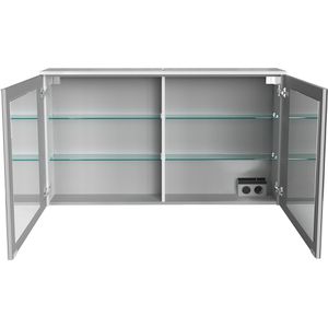 Produktbild für Spiegelschrank Fackelmann Oxford 83384, weiß