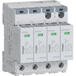 Produktbild für Überspannungsableiter Hager SPE440, 275 V UC, TYP 2