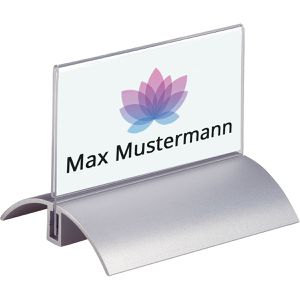Produktbild für Tischnamensschilder Durable Presenter De Luxe, glasklar, A6