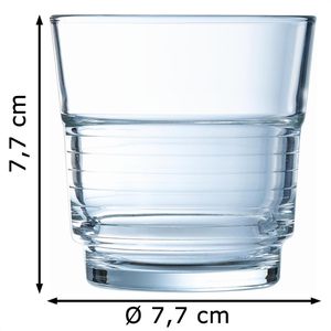 Produktbild für Trinkgläser Arcoroc Spirale ARC 58055 Stapelbecher
