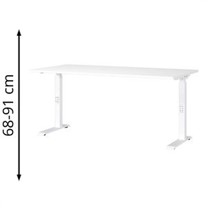 Produktbild für Schreibtisch Germania Mailand, 7911-84, weiß / weiß