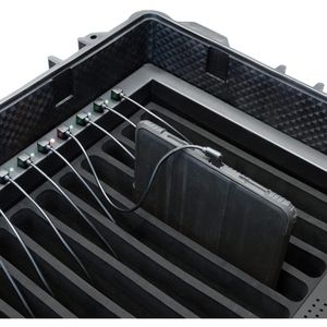 Produktbild für Tabletwagen Dicota Lade-Trolley, D31898-V1, schwarz