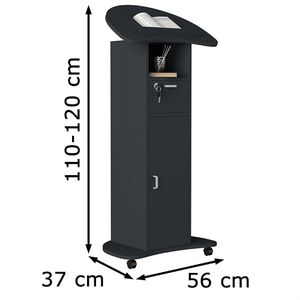 Produktbild für Stehpult VCM Redola L 918366, aus Holz